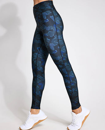 ID Train Camo Leggings - Black