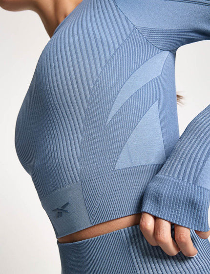 Reebok RBK-Lab Long-Sleeve Seamless Top - Upgrade Blueimage3- The Sports Edit