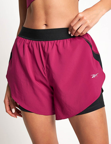 Reebok Running 2 In 1 Short - Very Berryimage1- The Sports Edit
