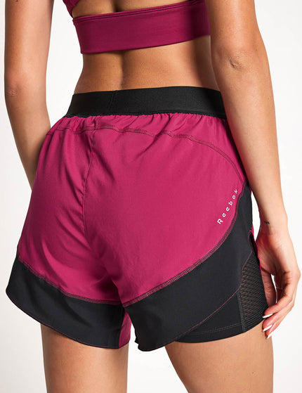 Reebok Running 2 In 1 Short - Very Berryimage2- The Sports Edit