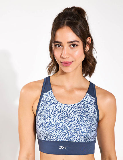 Reebok Running Sports Bra - East Coast Blueimage1- The Sports Edit