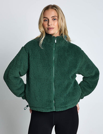 Sweaty Betty Canyon Fleece Zip Up - Glade Greenimages4- The Sports Edit