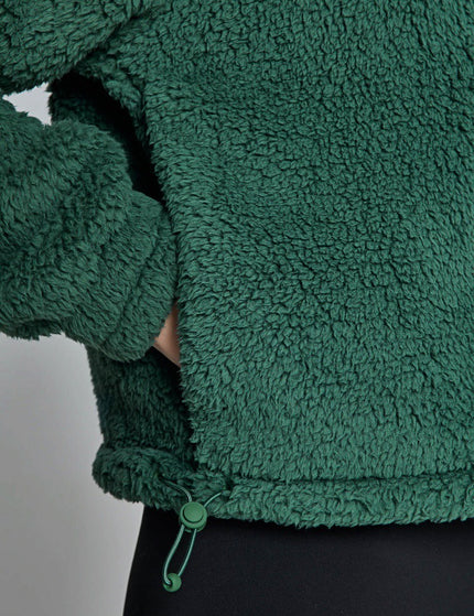 Sweaty Betty Canyon Fleece Zip Up - Glade Greenimages3- The Sports Edit