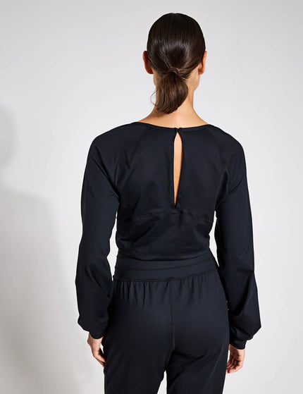 Sweaty Betty Gaia Yoga Long Sleeve Jumpsuit - Blackimage5- The Sports Edit