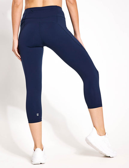 Sweaty Betty Power Cropped Gym Leggings - Navy Blueimages2- The Sports Edit