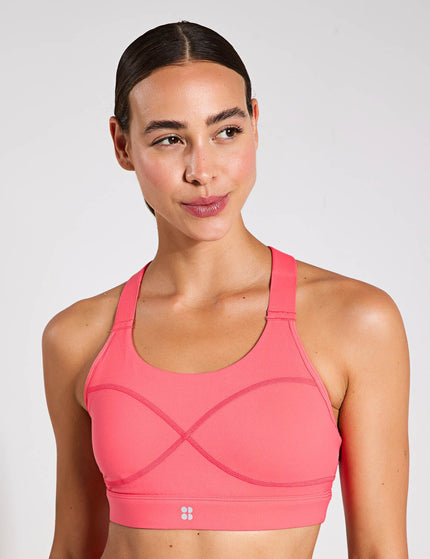 Sweaty Betty Power Medium Support Sports Bra - Coral Pinkimage1- The Sports Edit