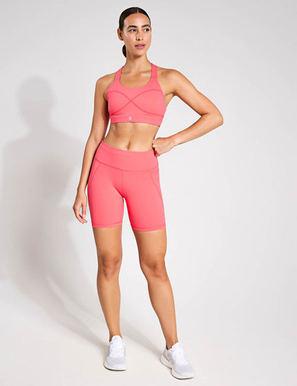 Sweaty Betty Power 6" Cycling Shorts - Coral Pinkimage4- The Sports Edit