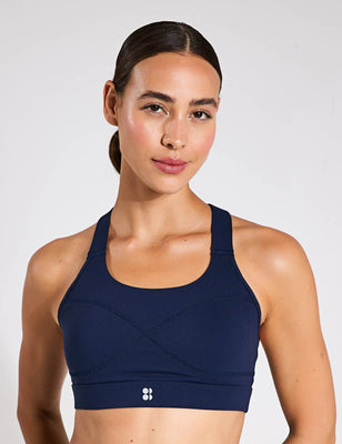 Power Medium Support Sports Bra - Navy Blue