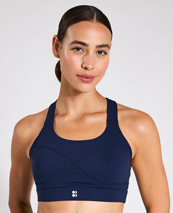 Power Medium Support Sports Bra - Navy Blue