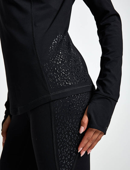 Sweaty Betty Ultimate Studio Grippy Half Zip - Blackimages5- The Sports Edit