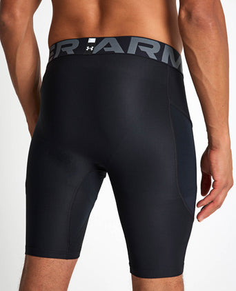 HeatGear Armour Long Shorts - Black/White