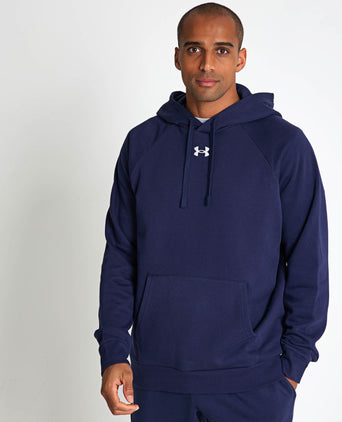 Rival Fleece Hoodie - Midnight Navy/White