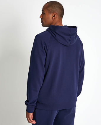 Rival Fleece Hoodie - Midnight Navy/White
