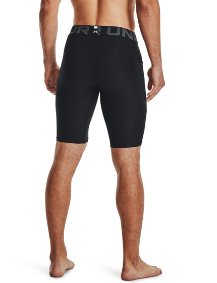 Under Armour HeatGear Armour Long Shorts - Black/Whiteimage3- The Sports Edit