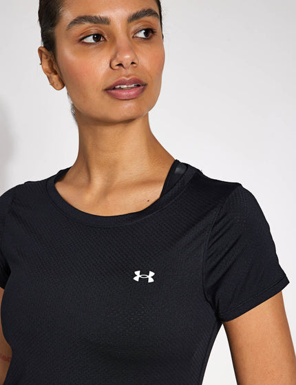 Under Armour HeatGear Armour Short Sleeve - Black/Whiteimage3- The Sports Edit