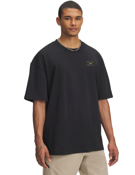 Under Armour Heavyweight Woven Label Short Sleeve - Black/Blackimage1- The Sports Edit