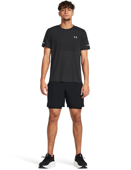 Under Armour Launch 7'' 2-In-1 Shorts - Black/Black/Reflectiveimage4- The Sports Edit