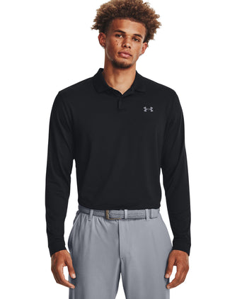 Matchplay Longsleeve Polo - Black/Pitch Gray