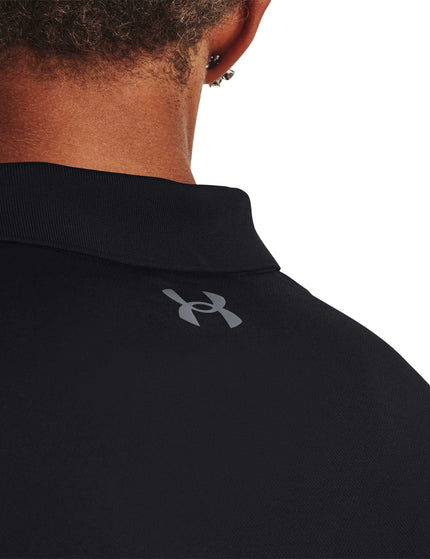 Under Armour Matchplay Longsleeve Polo - Black/Pitch Grayimages2- The Sports Edit
