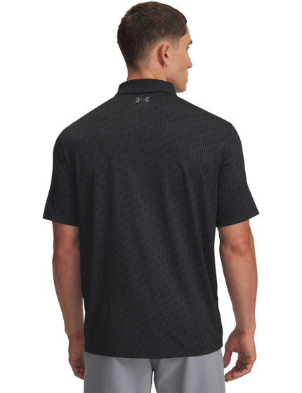 Under Armour Matchplay Printed Polo - Black/Anthracite/Pitch Grayimage2- The Sports Edit