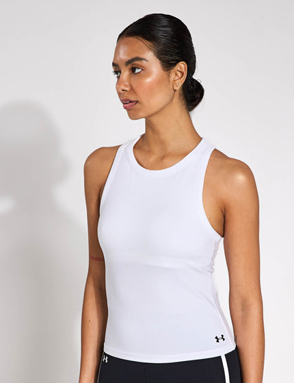 Under Armour Motion High Neck Tank - White/Blackimage1- The Sports Edit