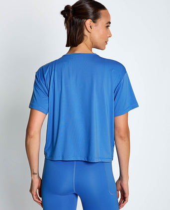 Motion Short Sleeve - Blue Atlantis/White