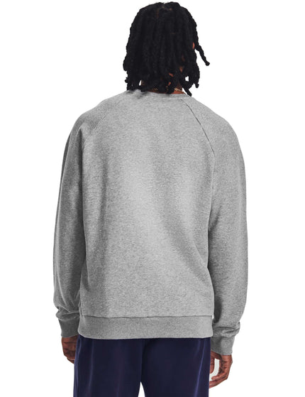 Under Armour Rival Fleece Crew - Castlerock/Light Heatherimage3- The Sports Edit