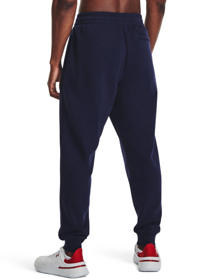 Under Armour Rival Fleece Joggers - Midnight Navy/Whiteimage4- The Sports Edit