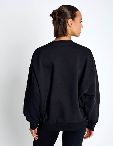 Under Armour Rival Fleece Oversized Crew - Black/Whiteimages2- The Sports Edit