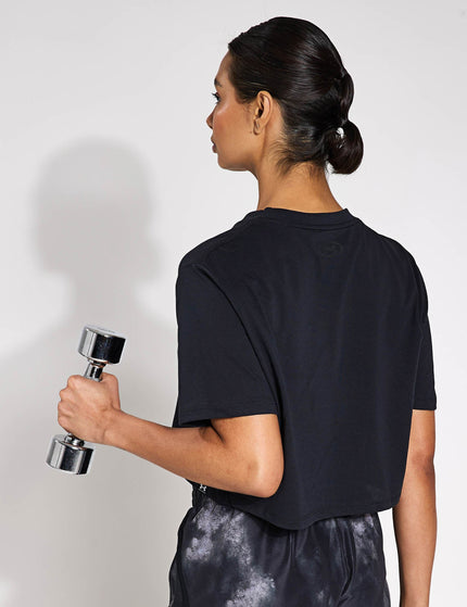 Under Armour Rival Short Sleeve - Black/Whiteimage2- The Sports Edit