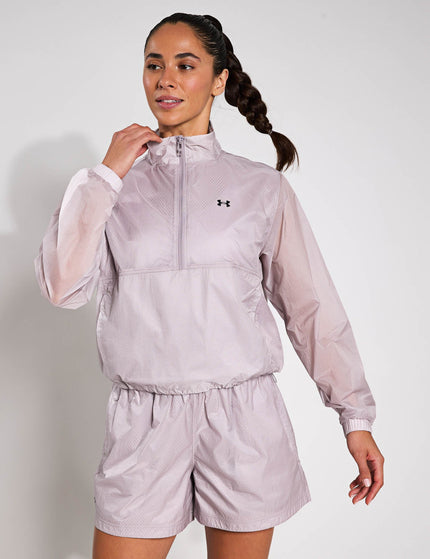 Under Armour Rival Woven 1/2 Zip Anorak - Grey Dawn/Blackimage1- The Sports Edit