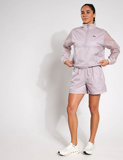 Under Armour Rival Woven 1/2 Zip Anorak - Grey Dawn/Blackimage5- The Sports Edit