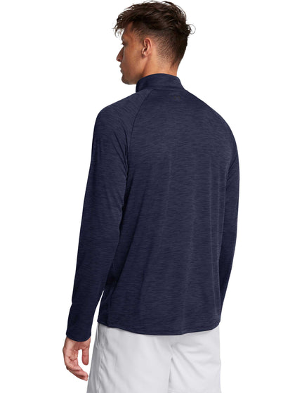Under Armour Tech Textured 1/2 Zip - Midnight Navy/Blackimages2- The Sports Edit