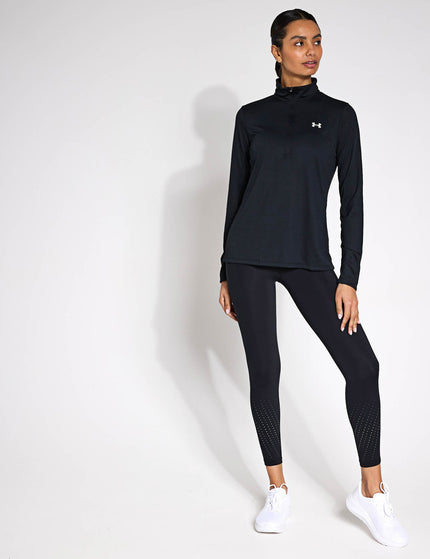 Under Armour UA Tech 1/2 Zip - Black/Whiteimage4- The Sports Edit