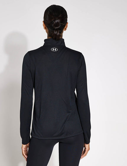 Under Armour UA Tech 1/2 Zip - Black/Whiteimage2- The Sports Edit