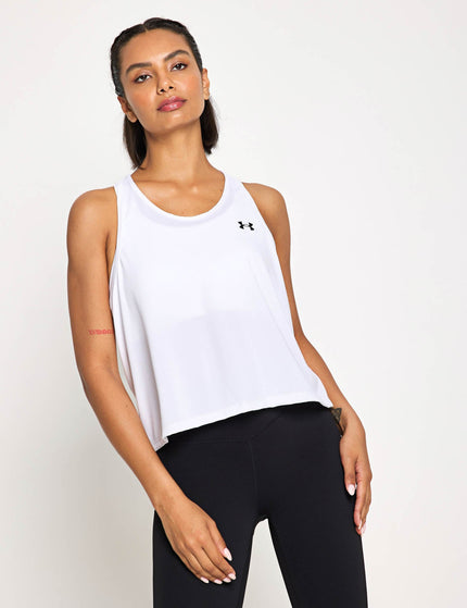 Under Armour UA Tech Swing Tank - White/Blackimage1- The Sports Edit