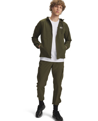 Vibe Woven Cargo Pants - Expedition Green/White