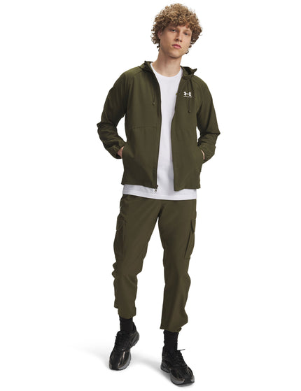 Under Armour Vibe Woven Cargo Pants - Expedition Green/Whiteimage2- The Sports Edit