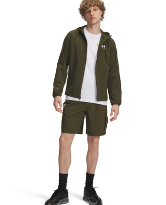 Vibe Woven Cargo Short - Expedition Green/White