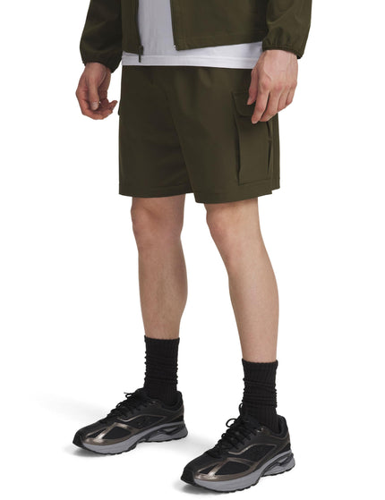 Under Armour Vibe Woven Cargo Short - Expedition Green/Whiteimages3- The Sports Edit