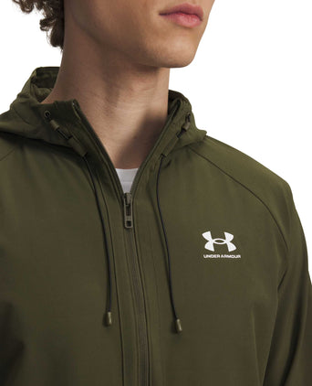 Vibe Woven Jacket - Expedition Green/White