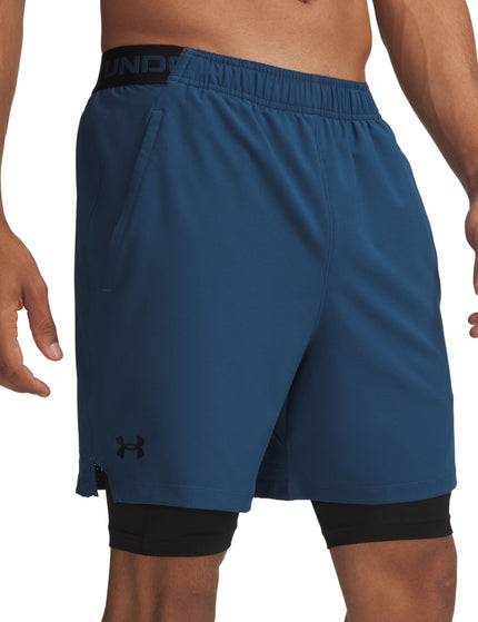 Under Armour Vanish Woven 2-in-1 Shorts - Wham Blue/Ultimate Blackimages1- The Sports Edit