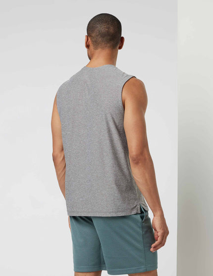 Vuori Strato Muscle Tee - Heather Greyimage2- The Sports Edit