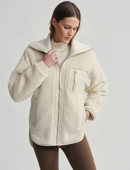 Varley Myla Zip-Through Jacket - Sandshellimage1- The Sports Edit