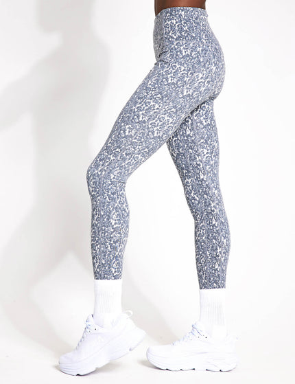 Varley Move Pocket Legging High 25" - Watercolour Stone Blue Floralimages1- The Sports Edit