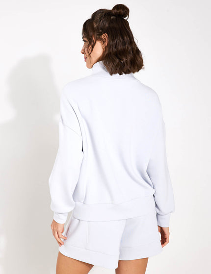 Varley Hawley Half Zip Sweat - Grey Dawnimages2- The Sports Edit