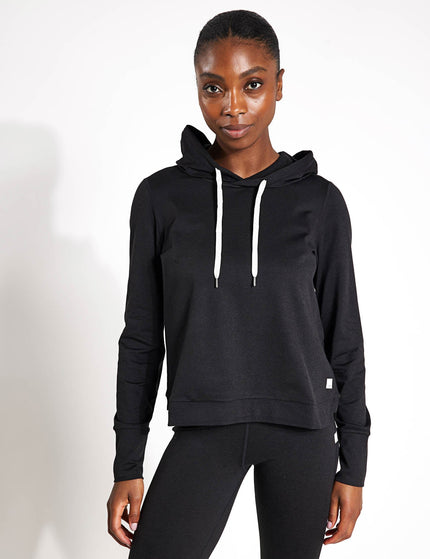 Vuori Halo Essential Hoodie - Black Heatherimage1- The Sports Edit