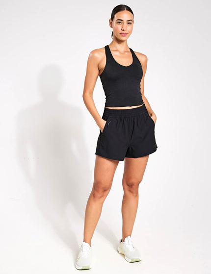 Vuori Halo Performance Crop 2.0 - Black Heatherimage4- The Sports Edit