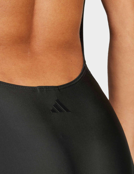 adidas 3-Stripes Graphic V-Back Swimsuit - Blackimage5- The Sports Edit