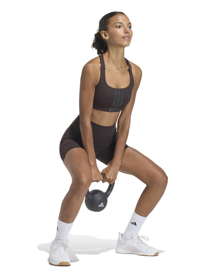 adidas 3 Stripes Studio All Me Booty Short Leggings - Aurora Coffeeimages5- The Sports Edit